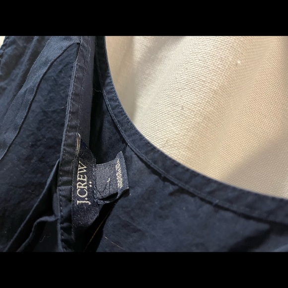 J Crew Navy Peplum Top - Picture 3 of 3